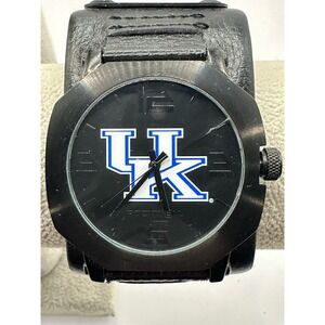 Rockwell NCAA Kentucky Wildcats Men Assassin Watch Black 45MM 8.5" New Battery U